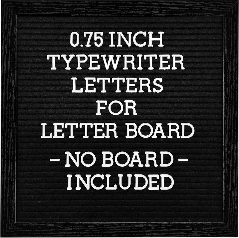 G GAMIT Felt Letter Board Letters Set - Pre-cut 0.75inch White Typewriter Letters 386pcs with Canvas Bag (No Board Included) - Image 1